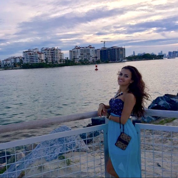 Bebe Strapless High Low Dress - Picture 3 of 4